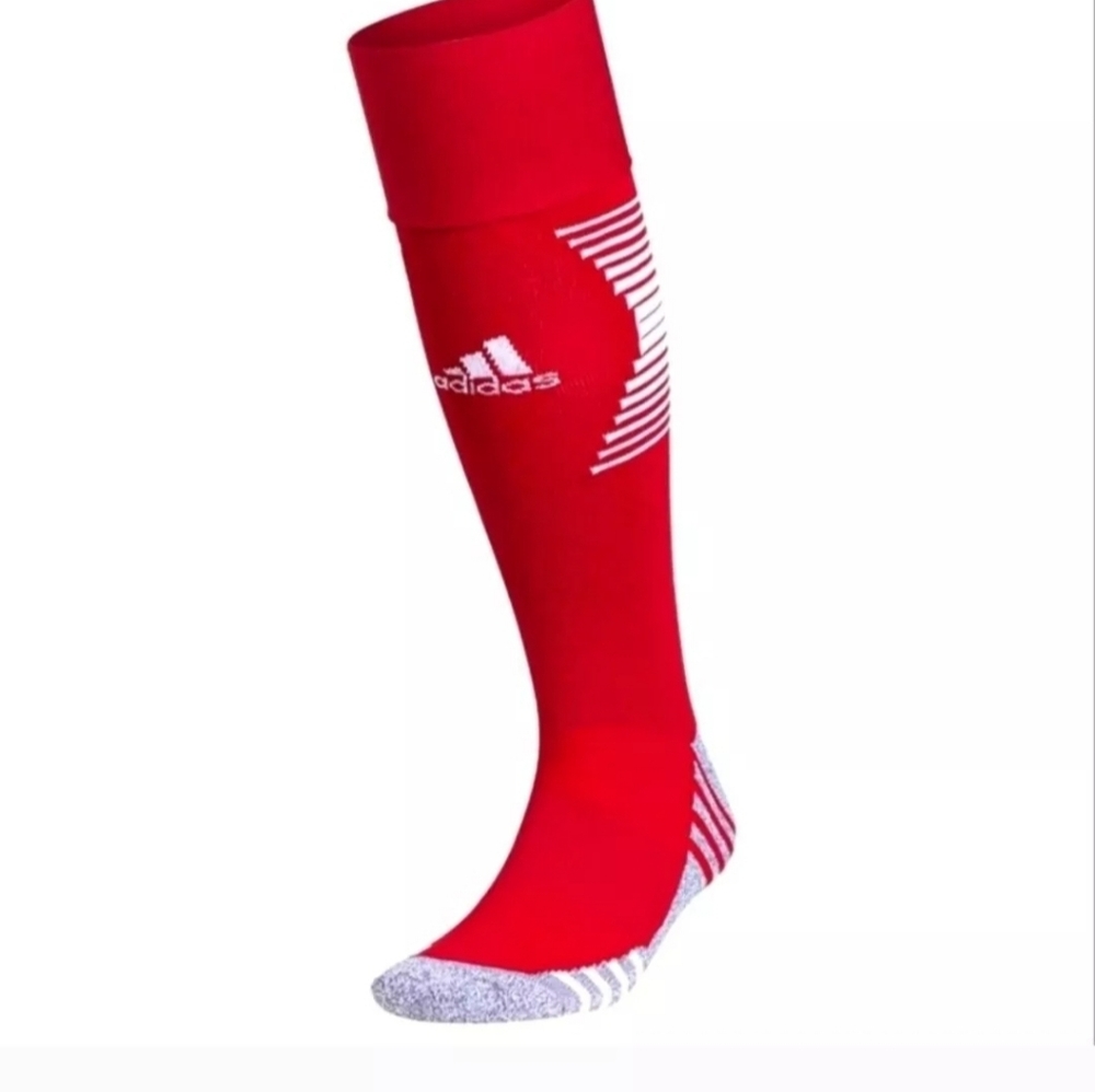 New Adidas Soccer Team Speed Soccer Football Socks  Unisex LARGE  Red
